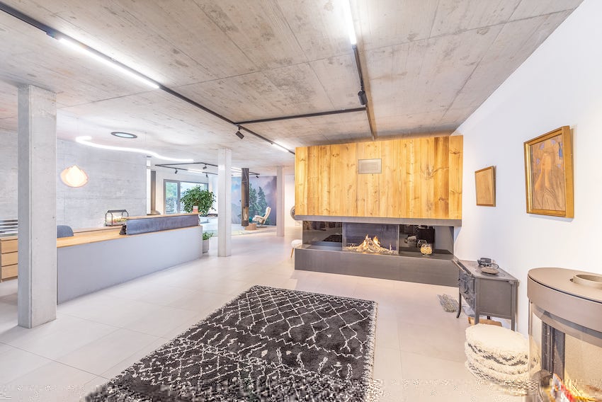 poele à bois avec element