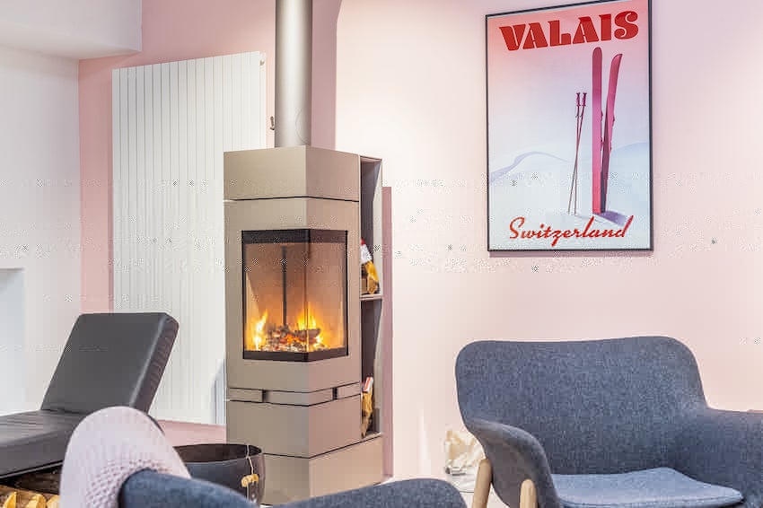 cheminée avec insert